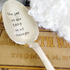 The Joy Of The Lord Is My Strength Vintage Silver Plated large soup spoon,faith based gift,vintage gift,spoon gift,gift for mom,