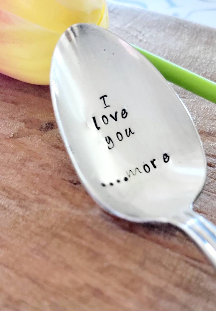 I Love You....More Vintage Teaspoon, Gift for daughter, Gift for Wife, Gift for Girlfriend, Gift for Husband,Birthday gift for spouse