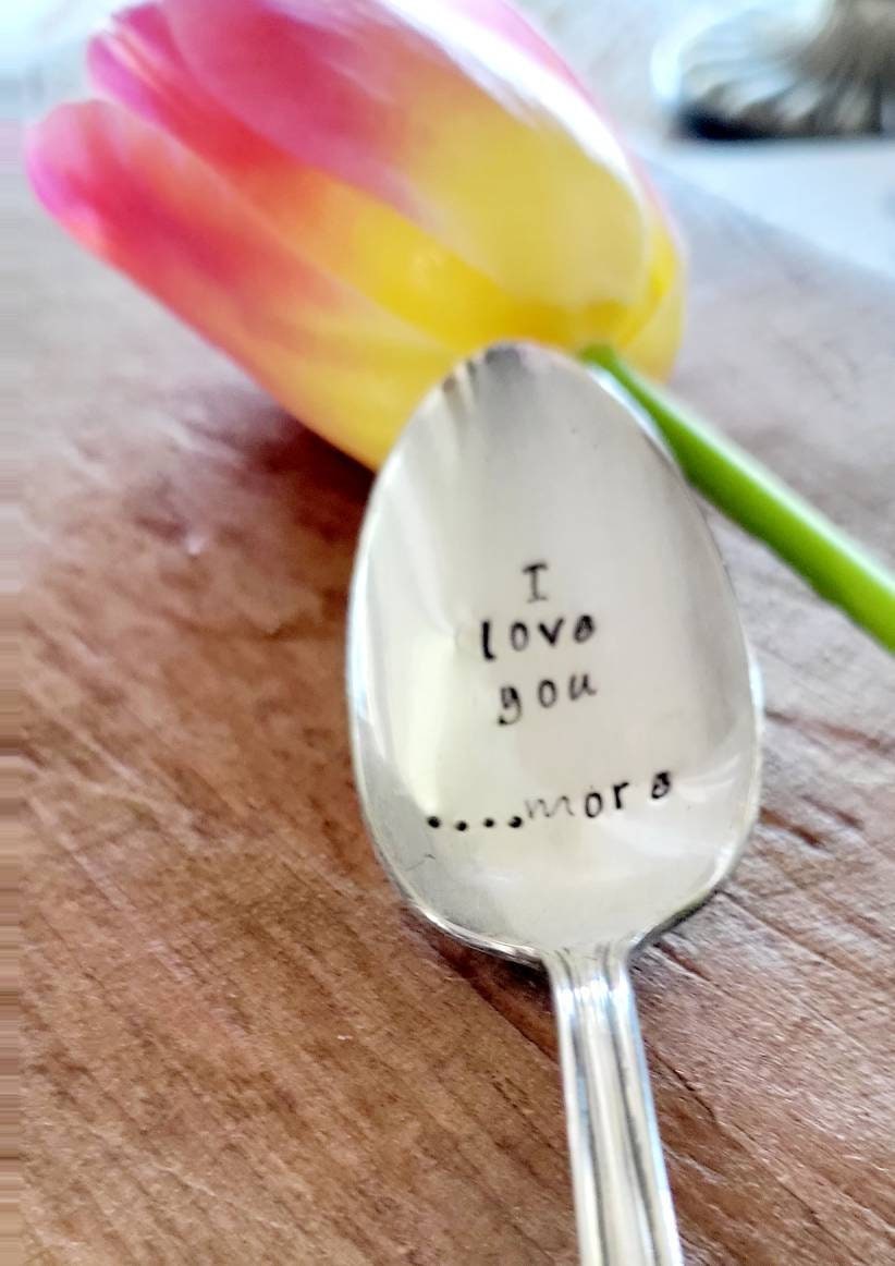 I Love You....More Vintage Teaspoon, Gift for daughter, Gift for Wife, Gift for Girlfriend, Gift for Husband,Birthday gift for spouse