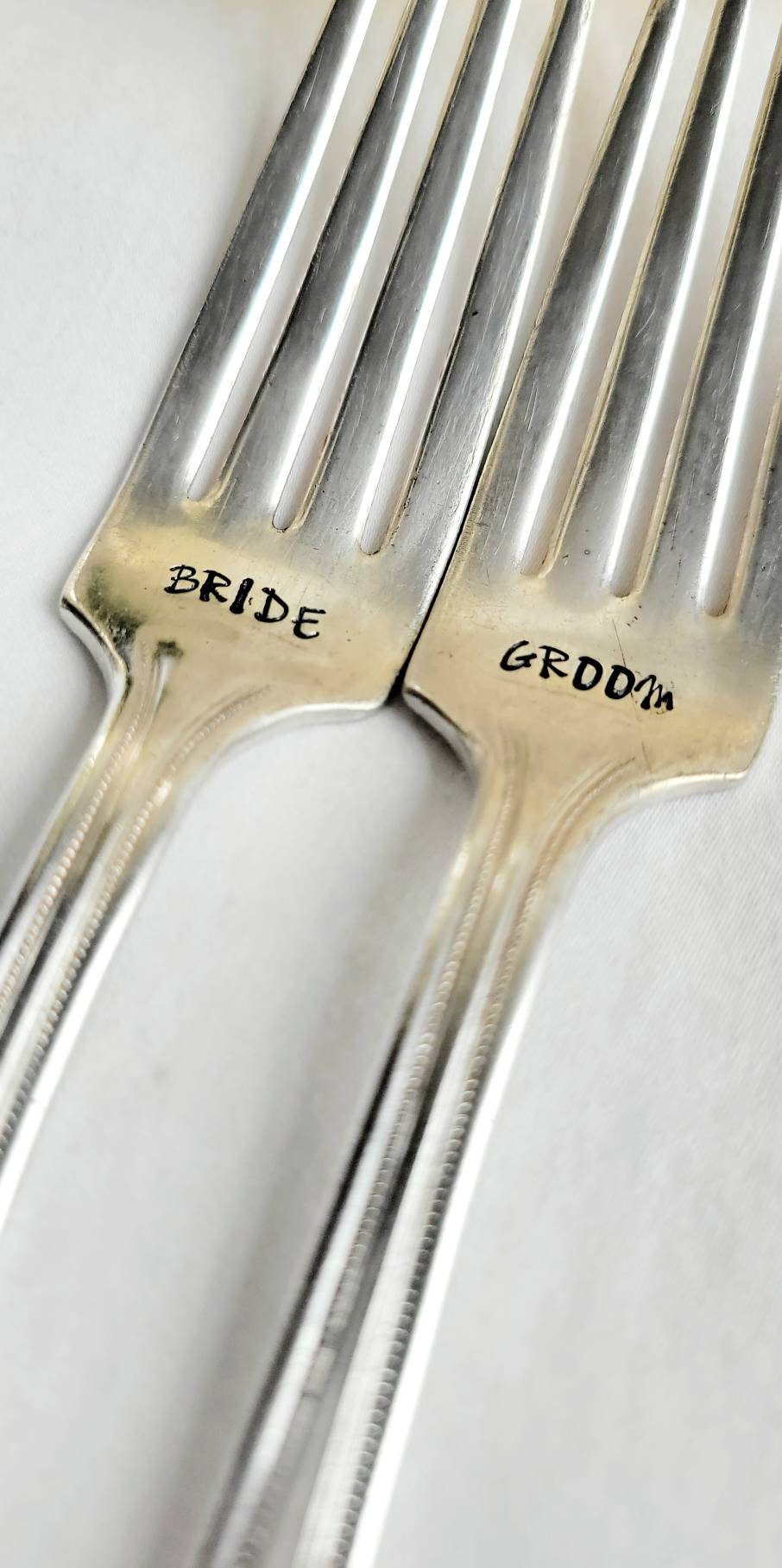 wedding forks,bride groom forks,wedding cutlery