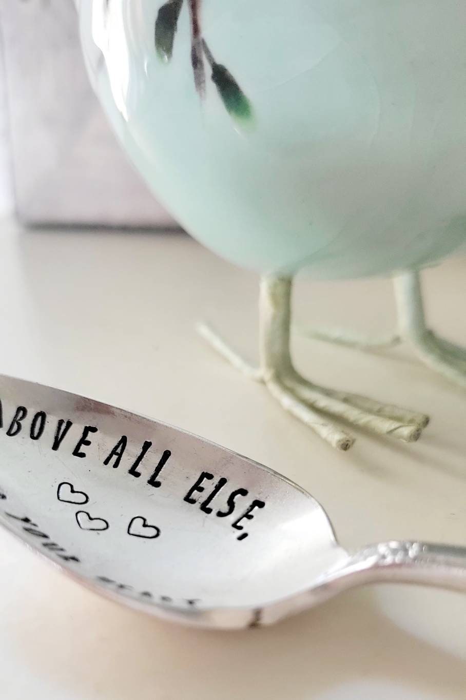 Vintage Silver Plated Teaspoon,Above All Else Guard Your Heart,vintage spoon,faith based spoon,faith based gift,bible verse spoon,gift