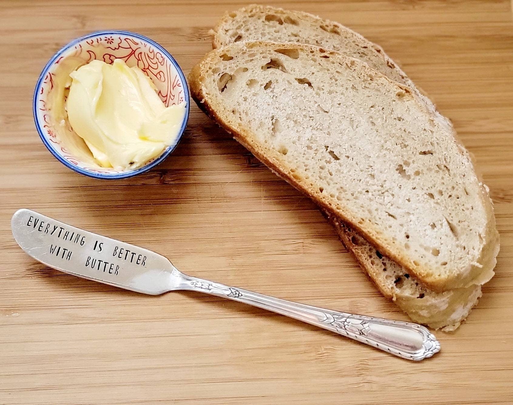 Large Vintage Spreader,Silver Plated,Everything Is Better With Butter,Hostess gift,gift for wedding,wedding gift,gift for mom,unique gift