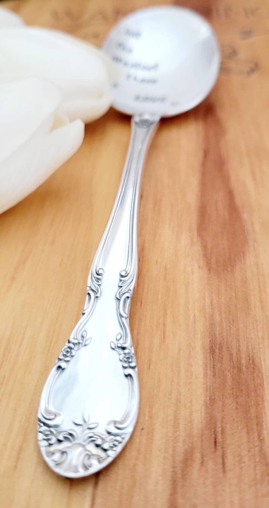 Vintage Silver Plated Spoon,But The Greatest Of These Is LOVE