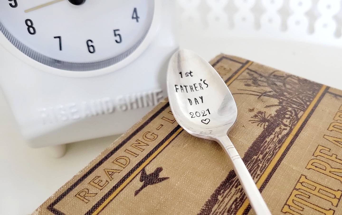 1st Father's Day/Mother's day 2024 Vintage Silver Plated teaspoon