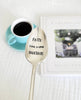 Faith can move mountains hand stamped vintage silver plated teaspoon,will be placed in a felt bag with a waterproof sticker.