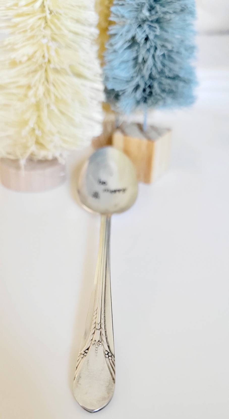 Vintage Silver Plated Teaspoon,Be Merry,vintage gift,unique gift,teacher gift,neighbor gift,gift for mom,gift for dad,gift for gift exchange