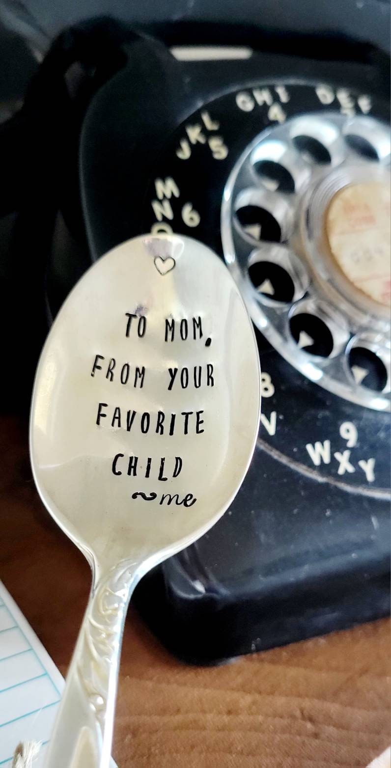 Vintage Silver Plated Spoon,Gift for mother's day,gift for mom,unique gift for mom,customized gift for mom,gift for wife,gift for her,