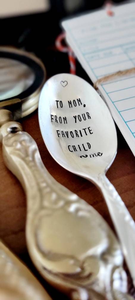 Vintage Silver Plated Spoon,Gift for mother's day,gift for mom,unique gift for mom,customized gift for mom,gift for wife,gift for her,