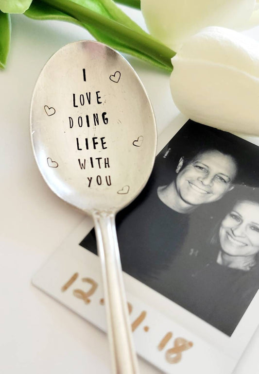 i love doing life with you,gift for husband,gift for wife,anniversary gift for husband,anniversary gift for wife,unique anniversary gift