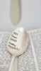 Vintage Silver Plated Spoon,Faith Based gift,gift for friend,you are loved gift,God loves you,you are chosen,you are worthy,you are precious