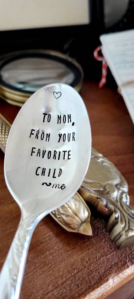 Vintage Silver Plated Spoon,Gift for mother's day,gift for mom,unique gift for mom,customized gift for mom,gift for wife,gift for her,