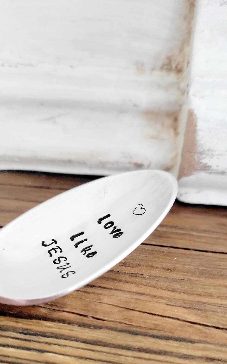 Love Like Jesus Vintage Silver Plated Teaspoon,Faith based gift,teaspoon gift,coffee spoon gift,gift for friend,custom gift,personalized