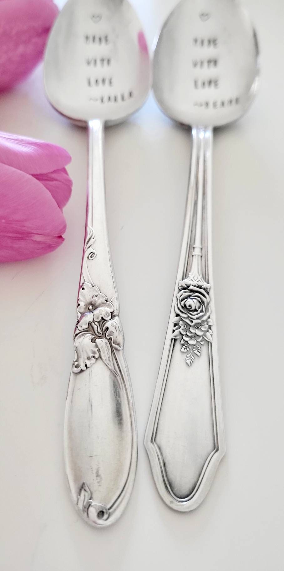 Vintage Silver Plated Serving Spoon,Made With Love, Customized Gift for Grandmother,nanny,granny,grandma,mimi,nana,mom,mothers day gift