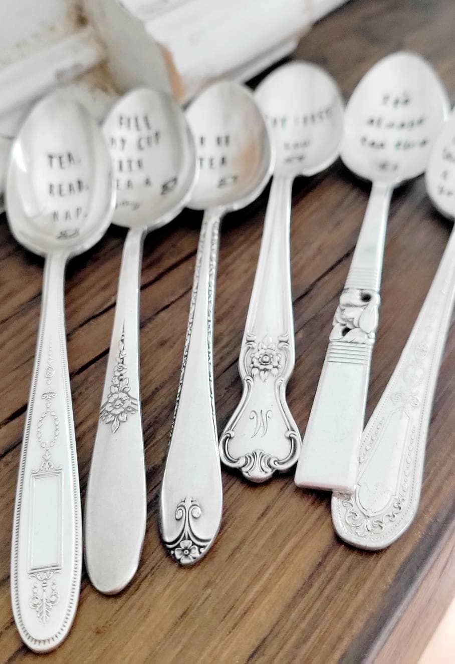 Vintage Silver Plated Teaspoon,Unique gift idea,mothers day gift,tea lover,tea gift,tea gift box.fill my cup with joy,joy gift, joyful,