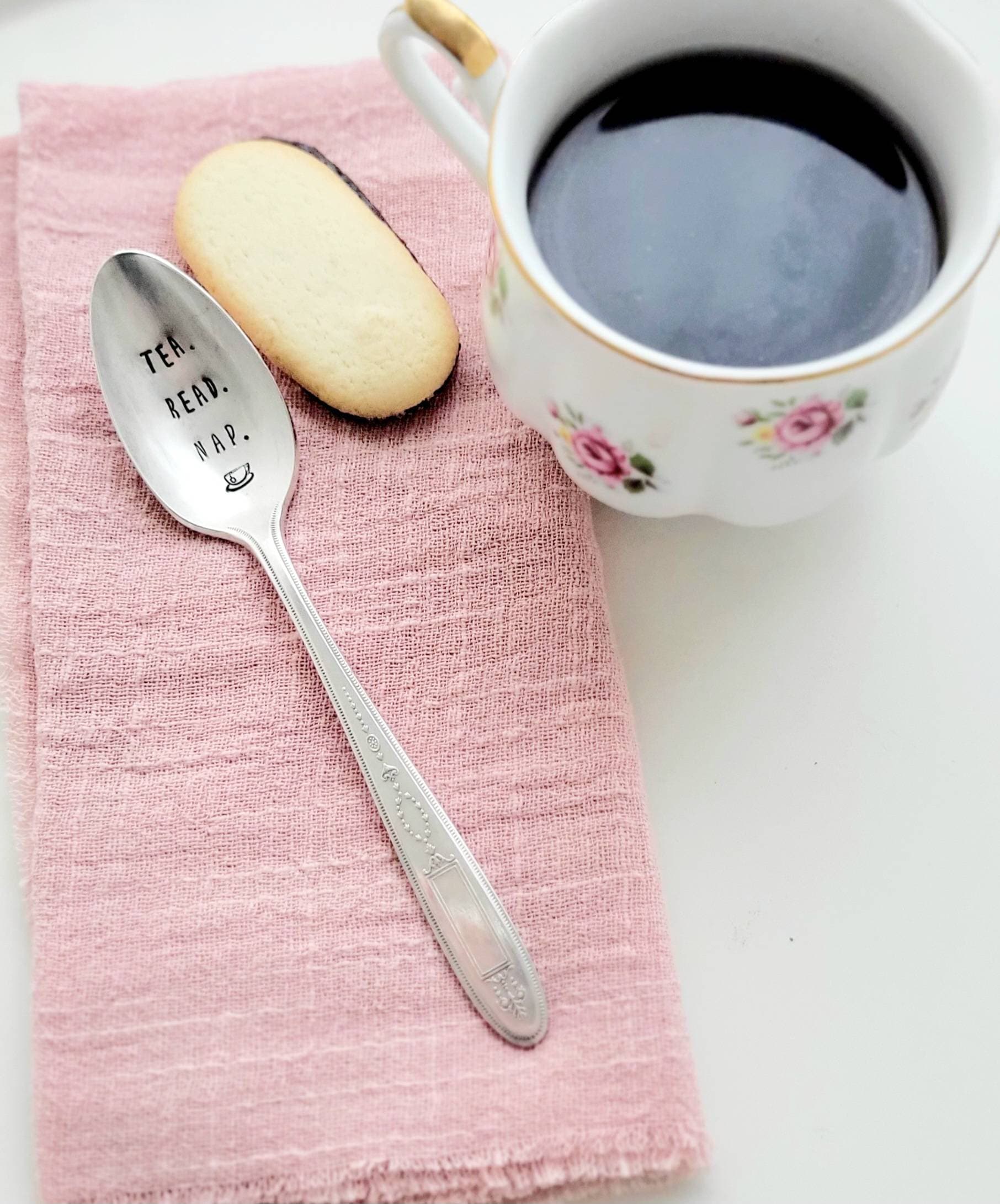 Vintage Silver Plated Teaspoon,Gift for the reader,gift for the tea drinker,tea lover,lover of books,gift for wife,gift for daughter,college