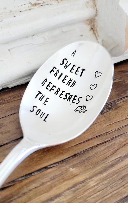 best friend gift,friend gift,gift for bestie,gift for bff, custom gift for best friend,personalized gift for friend,sweet gift for friend, a sweet friend refreshes the soul,unique gift for friend,custom friend gift,spoon gift for friend