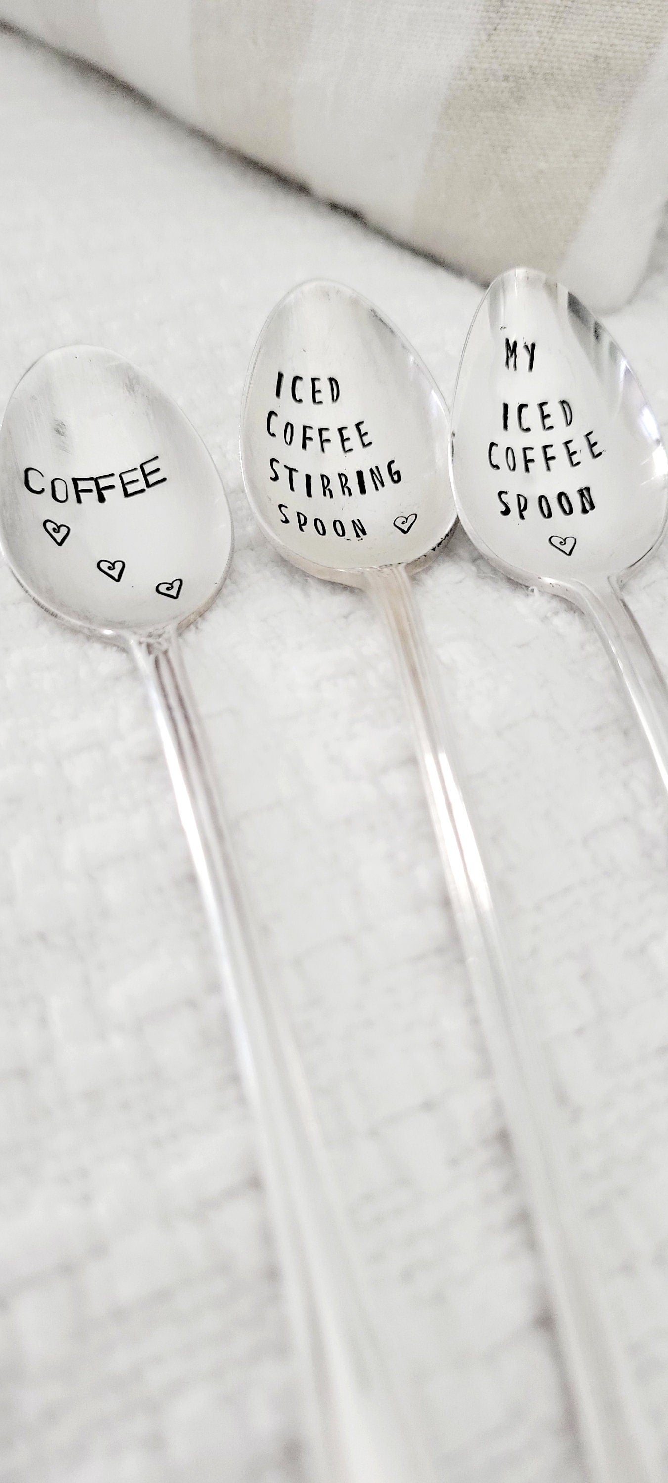 Vintage Iced Coffee Set,3 silver plated spoons,iced coffee,coffee lover,coffee gift