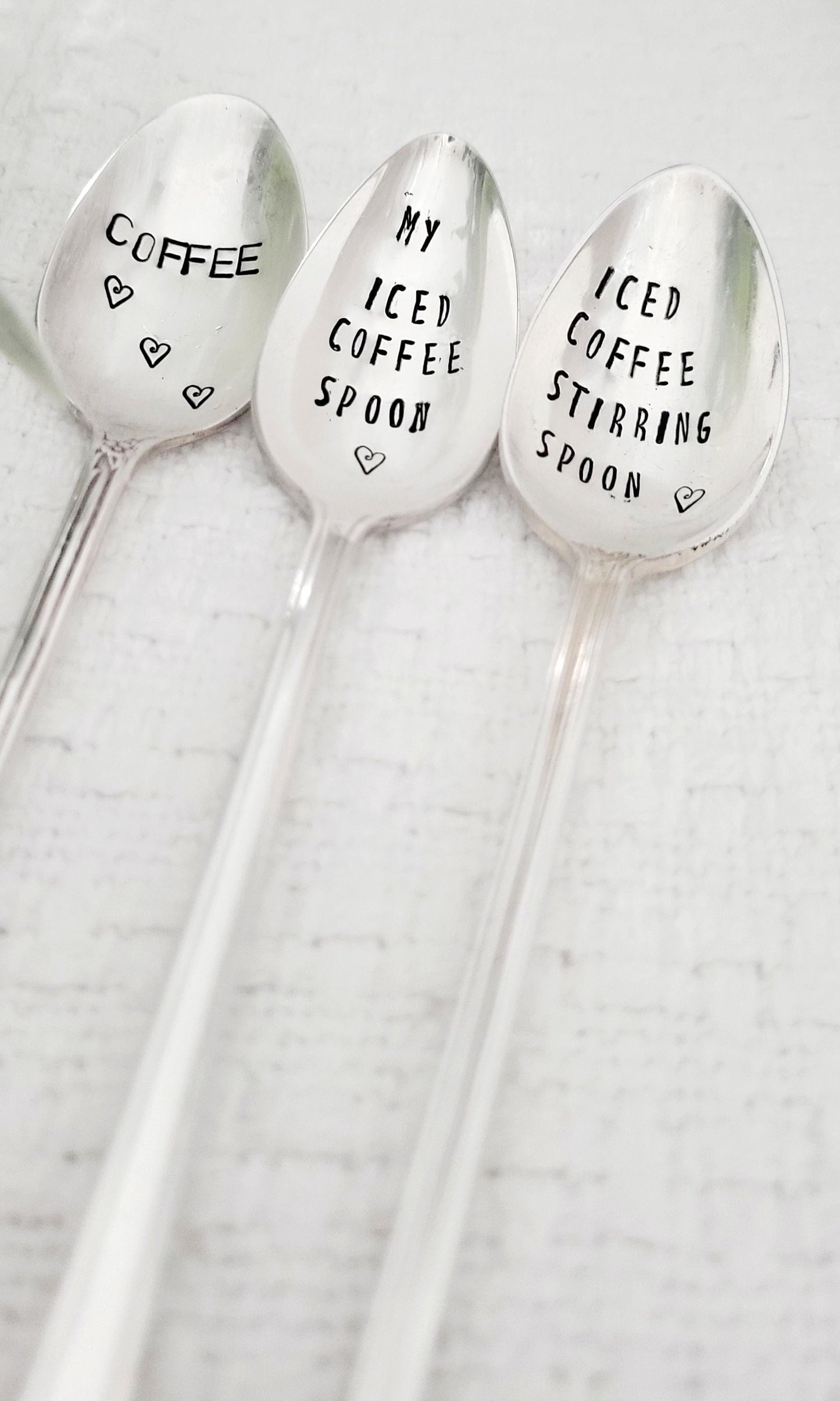 Vintage Iced Coffee Set,3 silver plated spoons,iced coffee,coffee lover,coffee gift