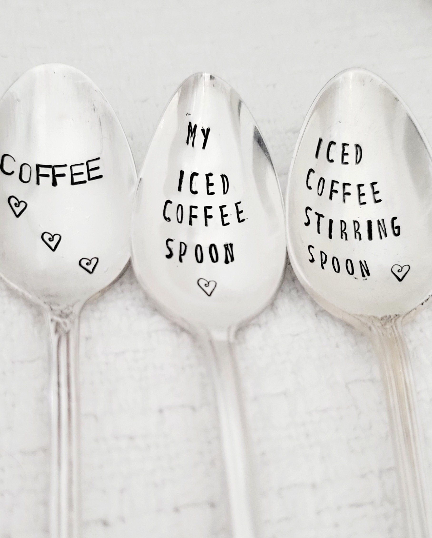 Vintage Iced Coffee Set,3 silver plated spoons,iced coffee,coffee lover,coffee gift