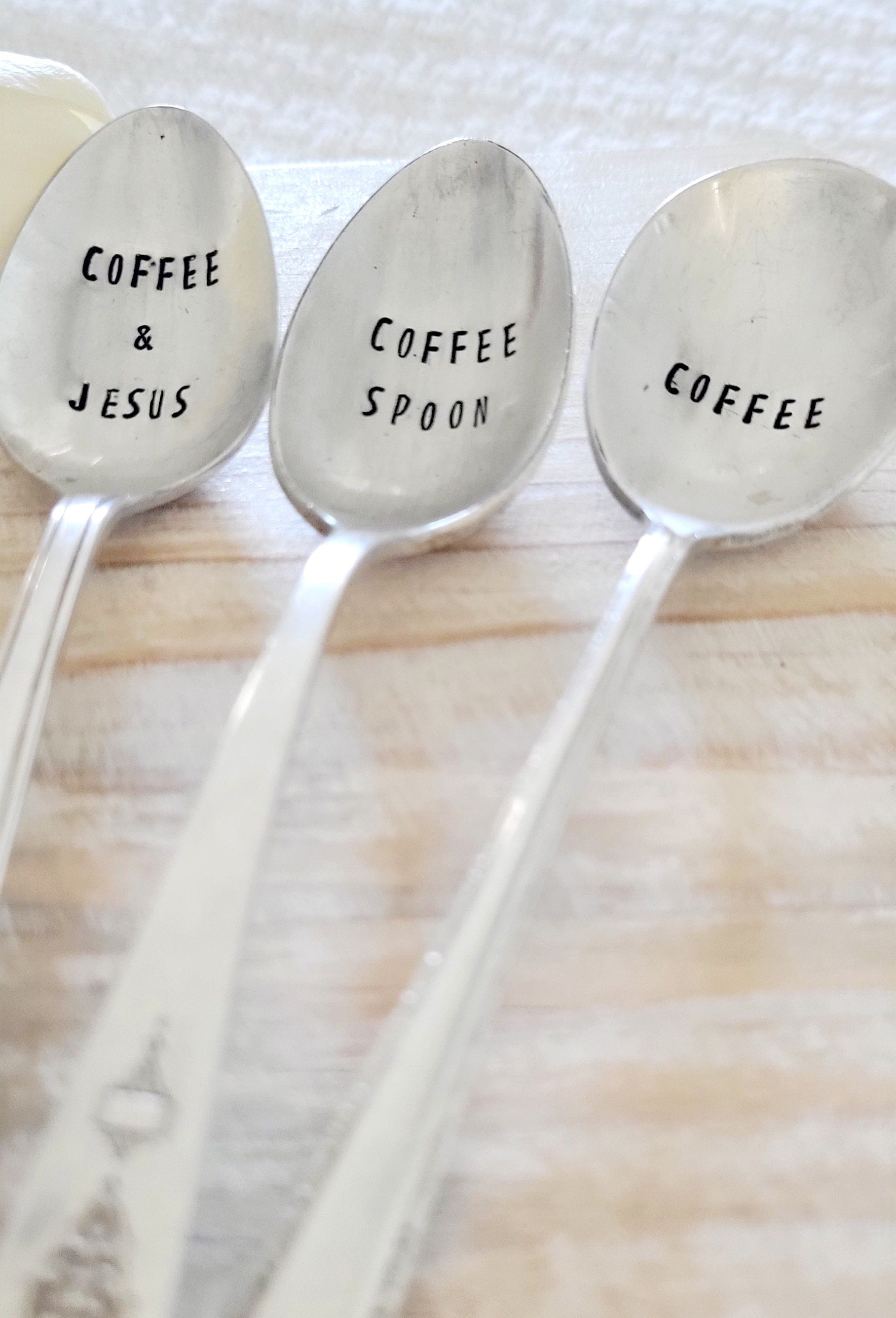 Set of 3 silver plated vintage teaspoons, coffee spoons, vintage coffee spoons, customized spoons, coffee gift,coffee gift, personalized