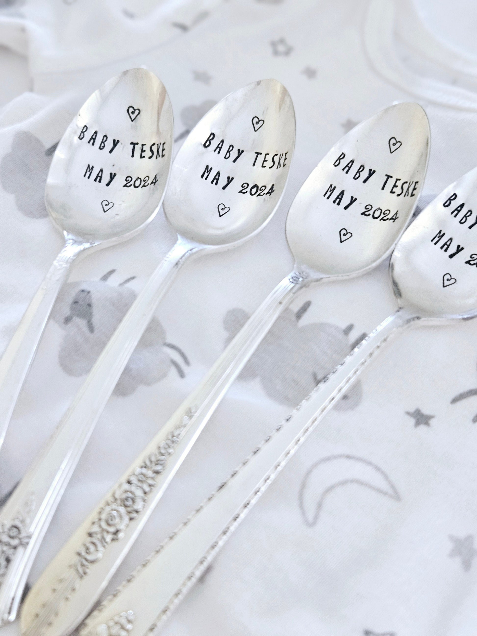 Vintage Silver Plated Announcement Spoon