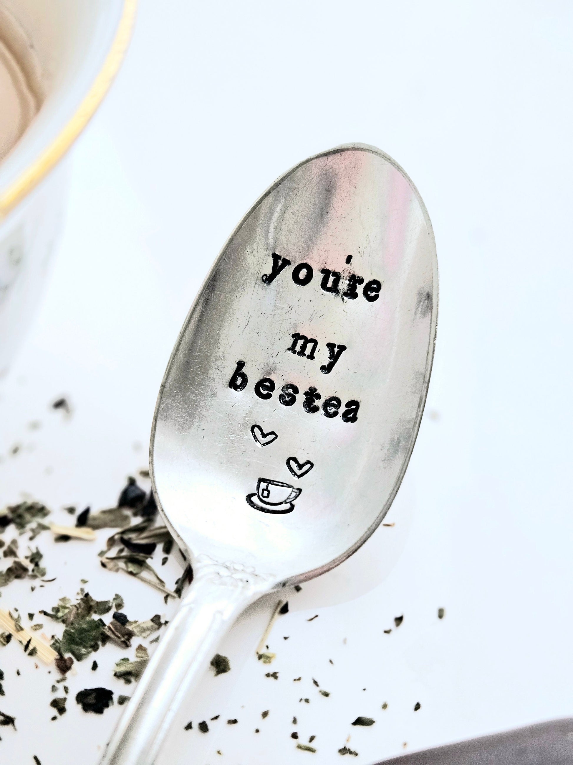 You're my bestea vintage silver plated teaspoon,gift for mom,gift for daughter, missing you,gift for her,gift for wife