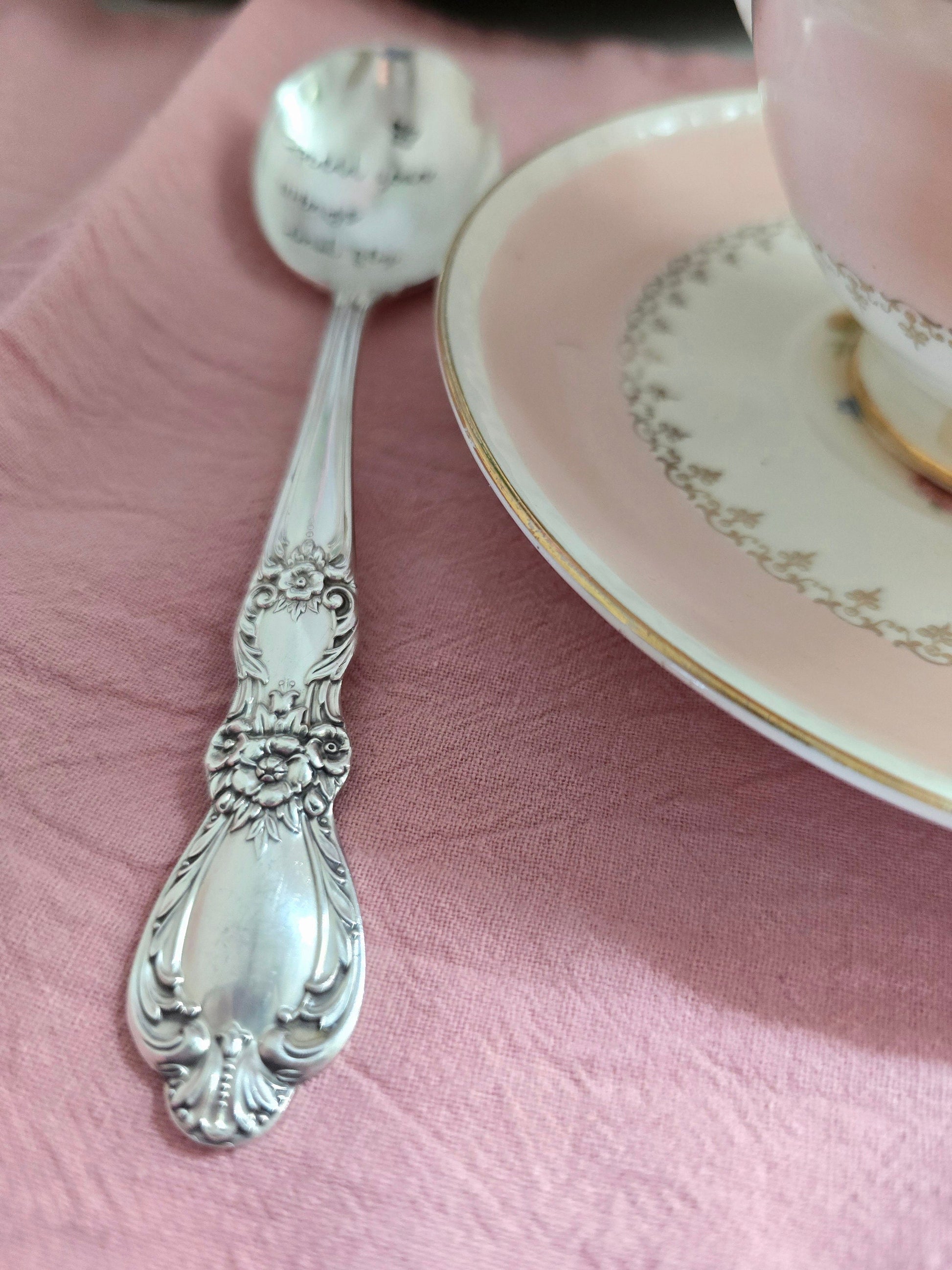 Spread Your Wings And Fly Silver Plated Vintage Spoon,Coffee Spoon,Personalized Gift,Gift for Wife,Gift for Husband, Best Friend