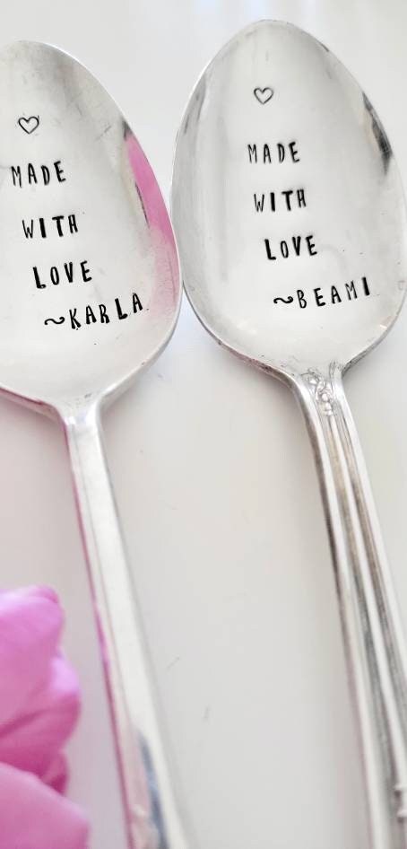 made with love spoon,personalized gift for grandmother,personalized gift for mom,personalized gift for wife,mothers day gift,birthday gift for mom,birthday gift for wife,