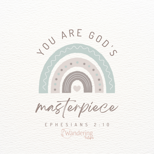 You Are God's Masterpiece Magnet | Wandering Tulips