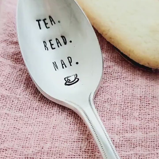 Vintage Silver Plated Teaspoon,Gift for the reader,gift for the tea drinker,tea lover,lover of books,gift for wife,gift for daughter,college