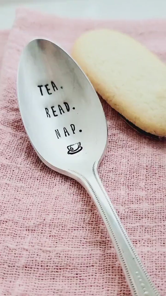 Vintage Silver Plated Teaspoon,Gift for the reader,gift for the tea drinker,tea lover,lover of books,gift for wife,gift for daughter,college