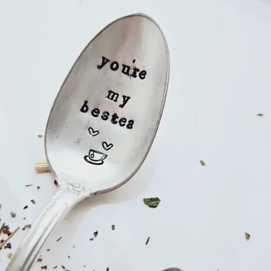 You're my bestea vintage silver plated teaspoon,gift for mom,gift for daughter, missing you,gift for her,gift for wife