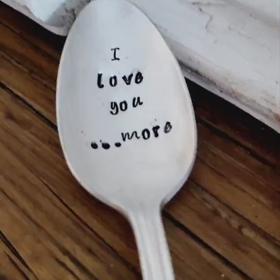 I Love You....More Vintage Teaspoon, Gift for daughter, Gift for Wife, Gift for Girlfriend, Gift for Husband,Birthday gift for spouse