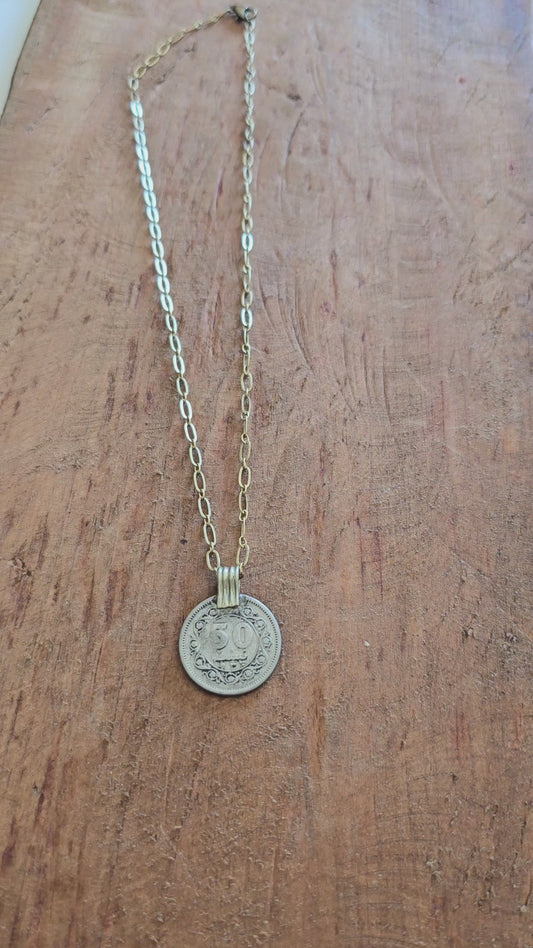 Vintage Coin Necklace | Wandering Tulips
