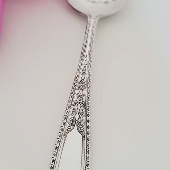 Vintage Silver Plated Spoon,gift for mom,gift for wife,gift from daughter,birthday gift for mom,mothers day gift,gift from son,vintage gift