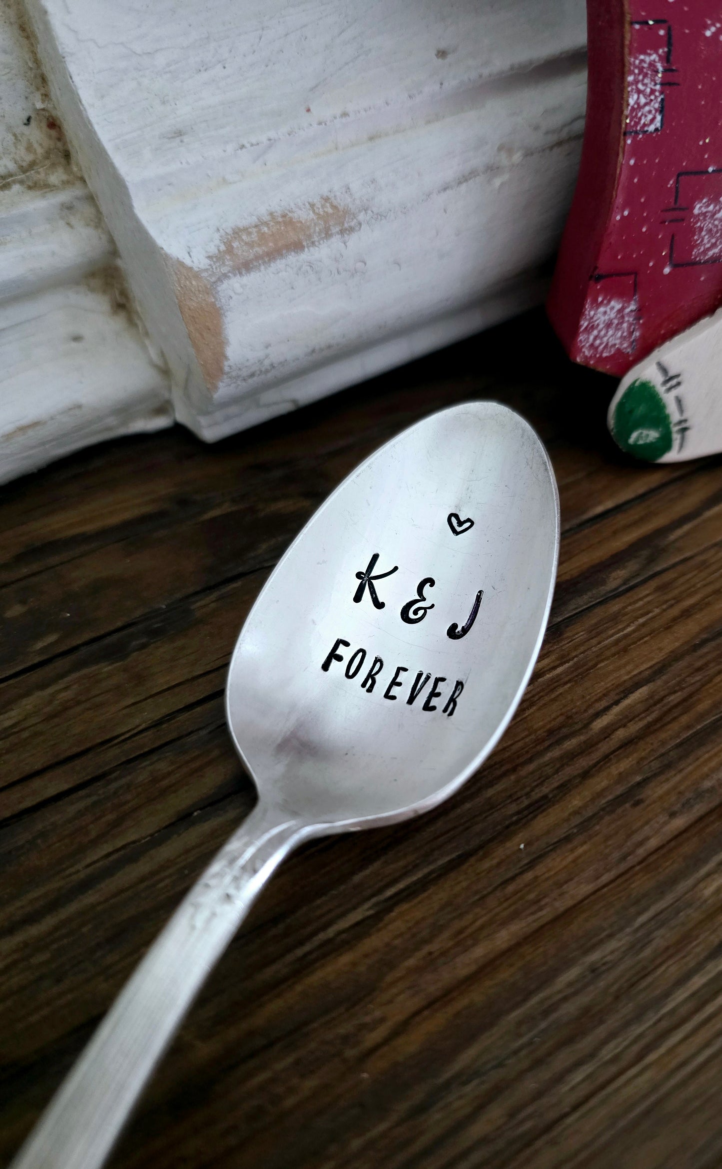 Customized Teaspoon - Vintage Personalized Stamped Spoon | Wandering Tulips