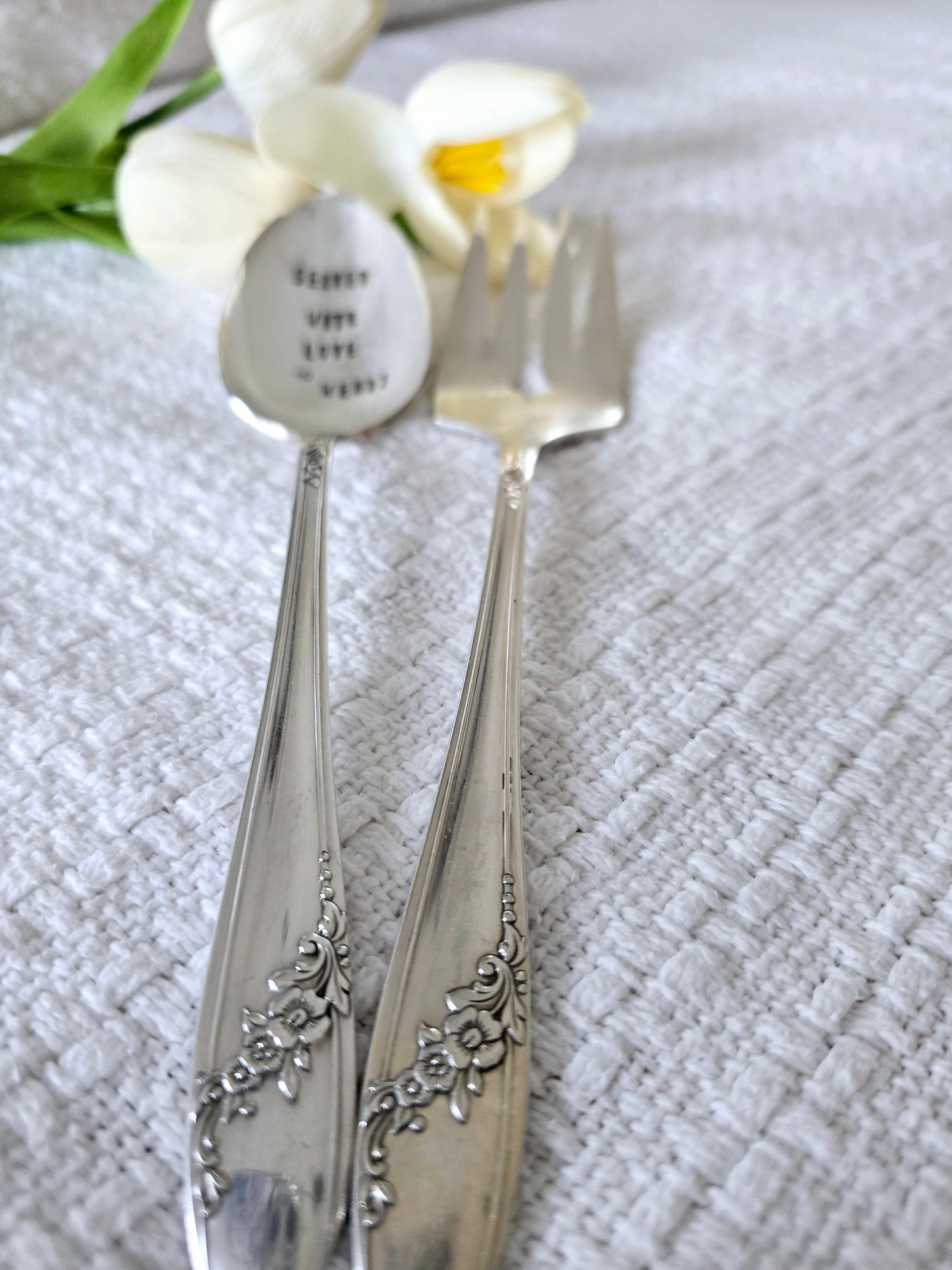 Served With Love set - Vintage Personalized Stamped Set | Wandering Tulips