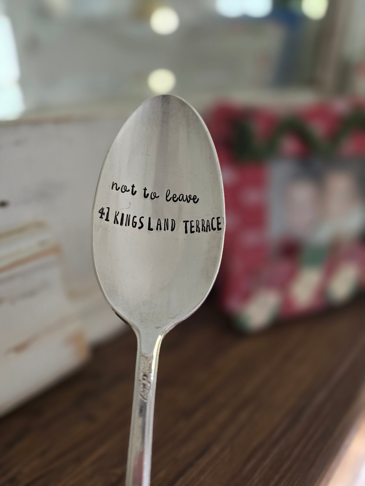 Customized Large Serving Spoon - Vintage Personalized Stamped Spoon | Wandering Tulips