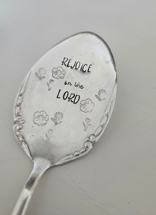 Rejoice in the Lord- Vintage Server | Wandering Tulips