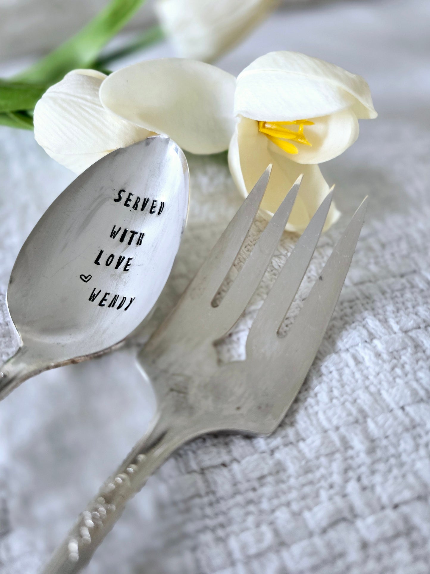 Served With Love set - Vintage Personalized Stamped Set | Wandering Tulips